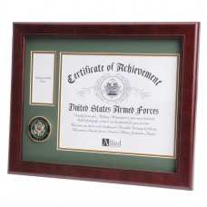 U.S. Army Medallion 8-Inch by 10-Inch Certificate and Medal Frame 91683590230  152779366476